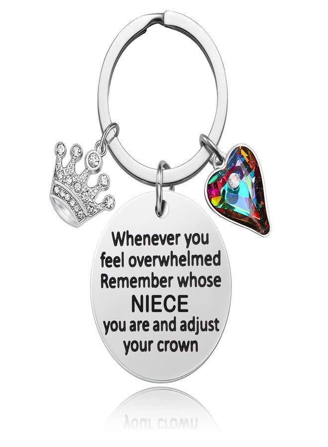 Korotho Niece Gifts from Auntie Aunt Uncle, Niece Keychain Birthday Gift for Nieces from Aunt Christmas Gifts for Her Inspirational Keychain To My Nieces 15 Year Old 16th 21st Birthday Graduation Jewelry - Image 1